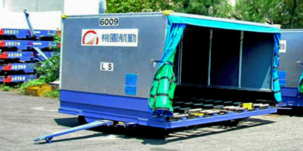 無動力鋁櫃貨盤拖車 NPT-004